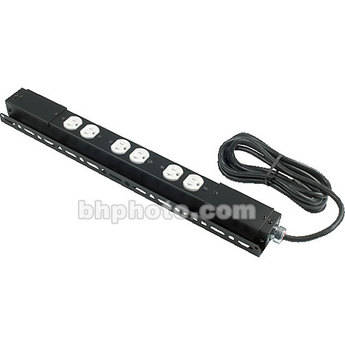 Raxxess LPPS03152 Low Profile Power Strip 15A 2-Circuit  3 Duplex Receptacles