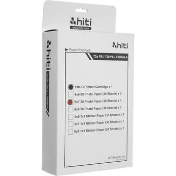 HiTi - Hi-Touch Imaging Tech. 5x7" Print Pack (30 Sheets with Ribbon)