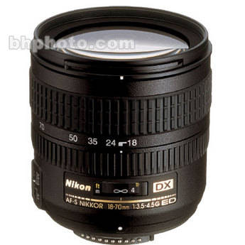Nikon 18-70mm f/3.5-4.5 G-AFS ED-IF DX Autofocus Lens