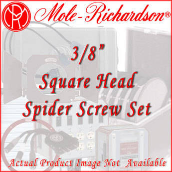 Mole-Richardson Square Head Spider Screw Set - 3/8"
