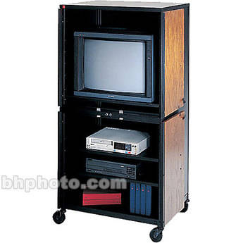 Bretford Video Security Console w/ 2 Shelves - Oak
