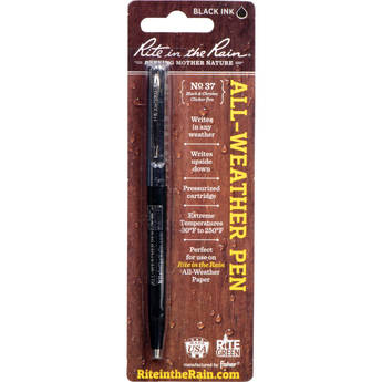 Rite in The Rain All-Weather Pen - Black with Chrome Barrel