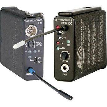 Lectrosonics S�rie 100 - Sistema de Microfone de Lapela UHF Sem Fio