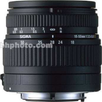 Sigma 18-50mm f/3.5-5.6 DC Lens for Pentax Digital AF