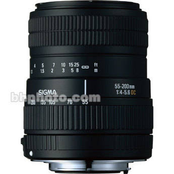 Sigma Lente 55-200mm f/4-5.6 DC para SLR Digital
