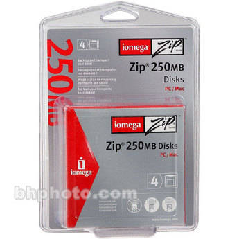 Iomega 250MB Zip Disk (4-Pack)