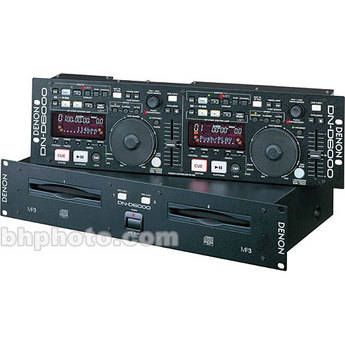 Denon DJ DN-D6000 - CD Player Duplo para CD em Montagem de Rack 
