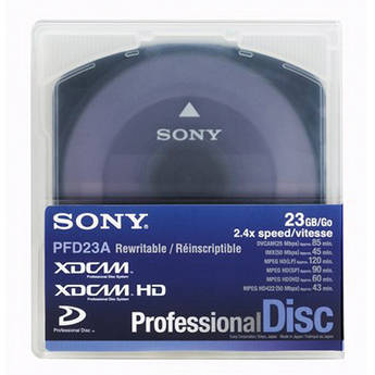 Sony PFD23 23.3 Gigabyte XDCAM Laser-Disk