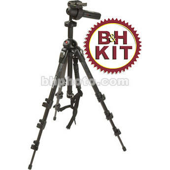 Manfrotto by Bogen Imaging 190MF4 Magfiber Carbon Fiber Tripod with 322RC2 Grip Action Ballhead