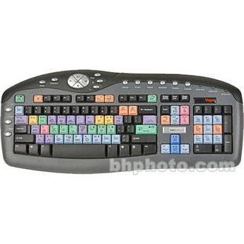 Logic Keyboard Sony Vegas Customized Multimedia Keyboard - Black/USB