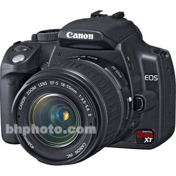 Canon EOS Digital Rebel XT Digital Camera (Black) with 18-55mm EF-S Lens
