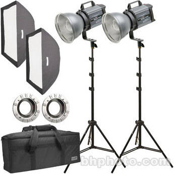 Interfit Two-Halogen Light Softbox Kit