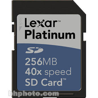 Lexar Cart�o Secure Digital (SD) Platinum 40x de 256Mb