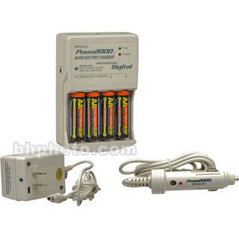 Power-2000 4 AA NiMH 2700mAh Batteries with 1.5-Hour Charger 110-220v