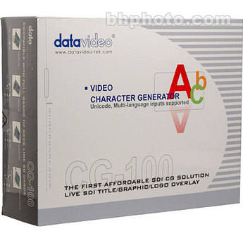 Datavideo CG-100 Character Generator Software