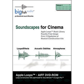 Big Fish Audio Soundscapes For Cinema AiFF Apple Loops DVDR