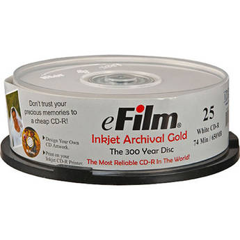 Delkin Devices Inkjet Archival Gold CD-R (25)