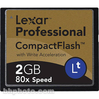 Lexar 2GB Professional LockTight 80x CompactFlash Card
