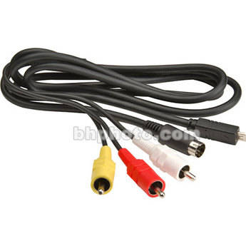 Canon A/V Camcorder to 3 RCA Male and 1 S-Video A/V Cable - 3'