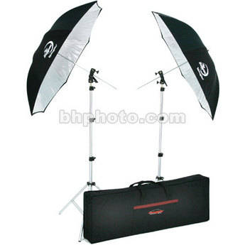 Photogenic Two Umbrella and Stand Kit