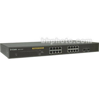D-Link Web Smart 16-Port 10/100/1000+2 Combo SFP Swtich DGS1216T
