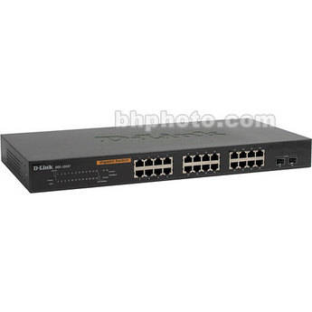 D-Link Switch Web Smart de 24 Portas 10/100/1000 + 2 Combos SFP DGS1224T
