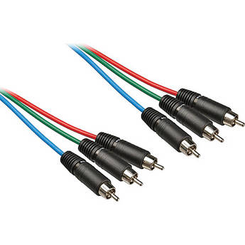 Communications Specialties 3 RCA Male to 3 RCA Male Component Video Cable - 25'