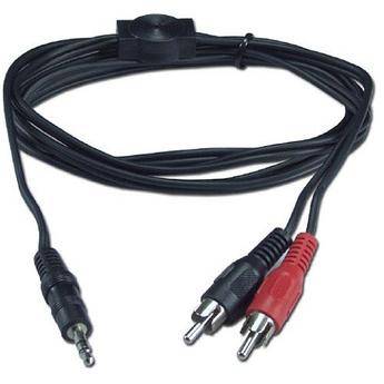 Communications Specialties Stereo Mini (3.5mm) to 2x RCA Audio Cable - 6'