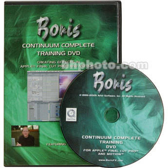 Boris FX Boris Continuum Complete Training DVD for Apple Users