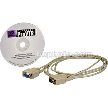 Pipeline-Digital ProVTR 7.1 Deck Control Plug-In Software for Adobe Premiere Pro, with RS-422 Cable