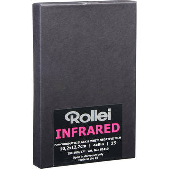 Rollei Infrared 4x5" Black and White Negative (Print) Film - 25 Sheets