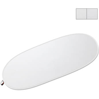 Photoflex LiteDisc Oval Reflector, White Translucent, 41 x 74" (104 x 188cm)