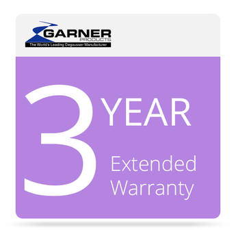 Garner 3-Year Extended Warranty for the CDS-2500A Conveyor Degausser