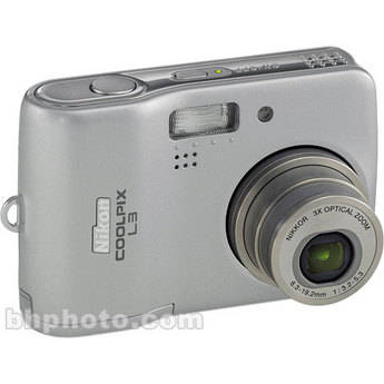 Nikon Coolpix L3 Digital Camera (Silver)