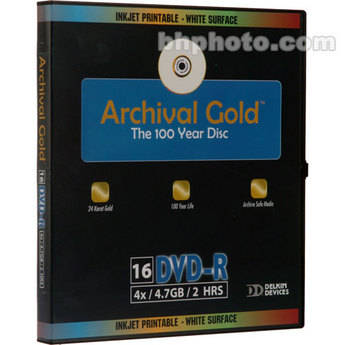 Delkin Devices Disco AG DVD-R 4.7GB, 8x, para Jato de Tinta (16)
