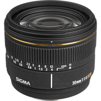 Sigma 30mm f/1.4 EX DC Autofocus Lens for Digital Camera