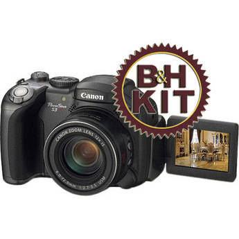 Canon PowerShot S3 IS Digital Camera with Deluxe Accessory Kit