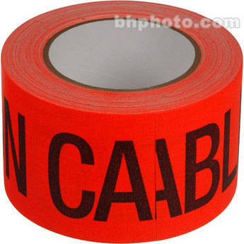 General Brand Gaffer Caution Cable Tape - Orange - 3"x30 Yd