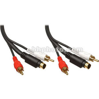Comprehensive 1 S-Video Male and 2 RCA Male to 1 S-Video Male and 2 RCA Male Cable
