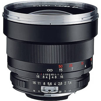 Zeiss 85mm f/1.4 Planar T* Manual Focus Lens for Nikon