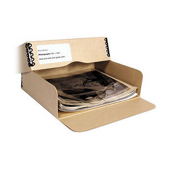 Archival Methods 01-031 Drop Front Archival Storage Box (9.5 x 12.5 x 3" , Tan)