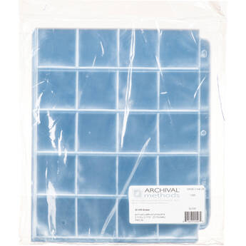 Archival Methods 35mm Mounted Slide Page - Top Loading