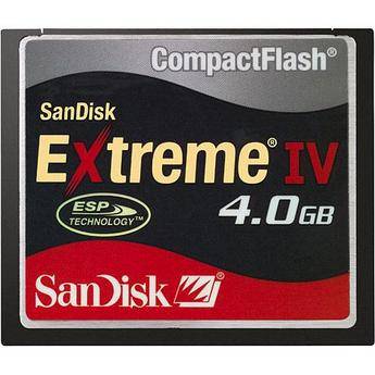 SanDisk 4GB Extreme IV CompactFlash Card