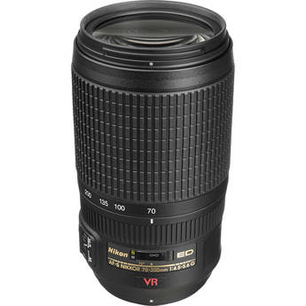 Nikon AF-S VR Zoom-Nikkor  70-300mm f/4.5-5.6G IF-ED Autofocus Lens - Black