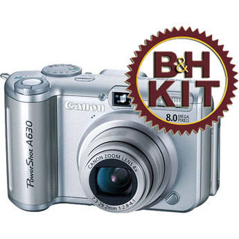 Canon PowerShot A630 Digital Camera with Basic Accessory Kit