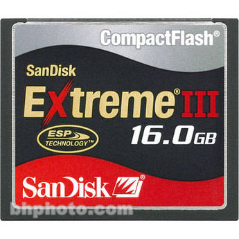 SanDisk 16GB Extreme III CompactFlash Card