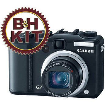 Canon PowerShot G7 Digital Camera with Deluxe Accessory Kit