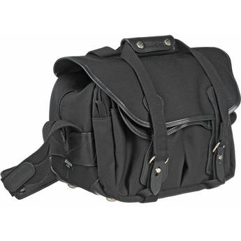 Billingham 225 Shoulder Bag (Black with Black Leather Trim)