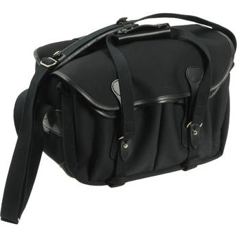 Billingham 335 Shoulder Bag (Black with Black Leather Trim)