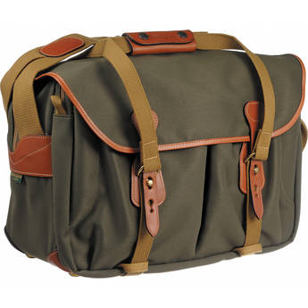 Billingham 445 Shoulder Bag (Sage with Tan Leather Trim)